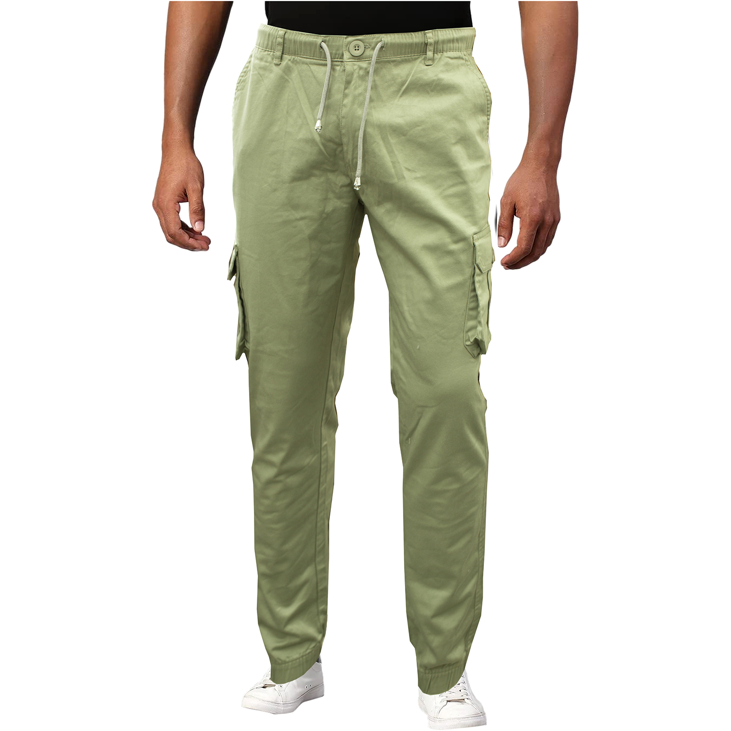 Buy Warburg Men's Solid Regular Fit Cargo Pants Light Green at Amazon.in